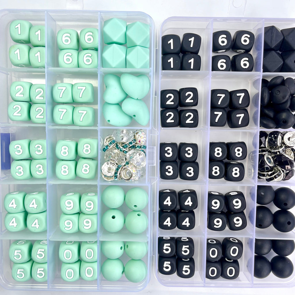 Silicone Number Beads