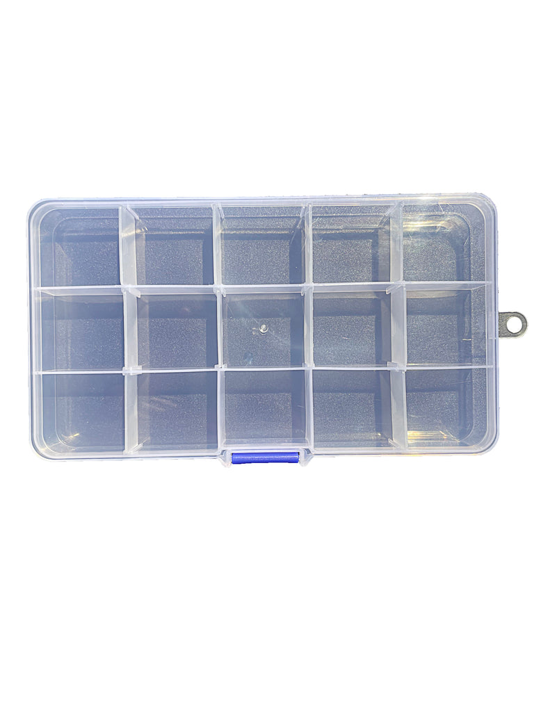 Transparent plastic grid box storage box - JCFlow Beads