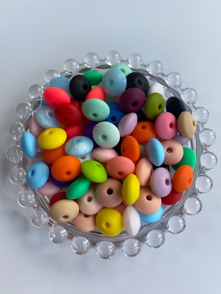 Silicone Lentil Beads - JCFlow Beads