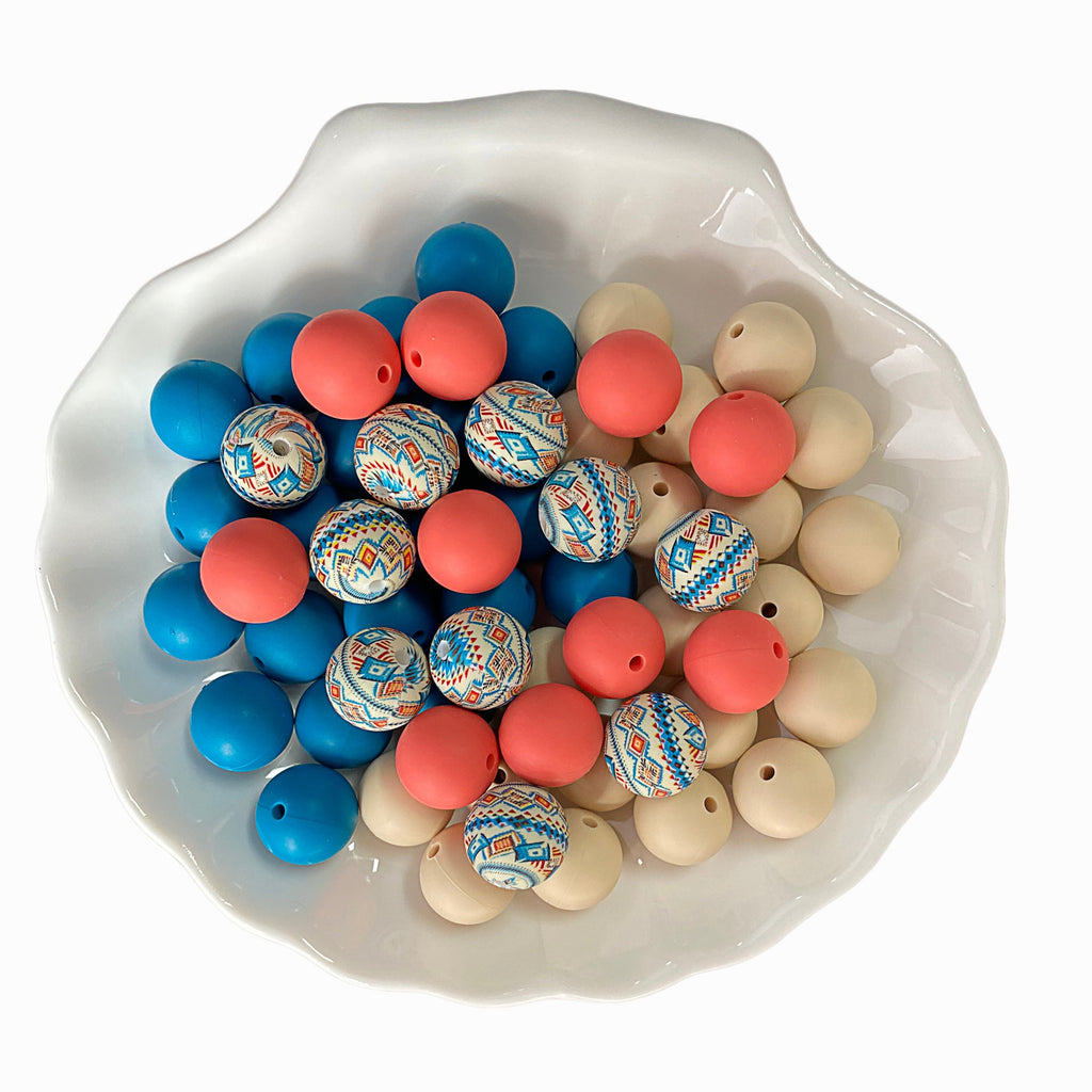 Silicone beads 15mm*50, printed beads 15mm*10. Used to make pens, bracelets, lanyards, necklaces, key chains, school bag pendants, friendship gifts and other crafts.