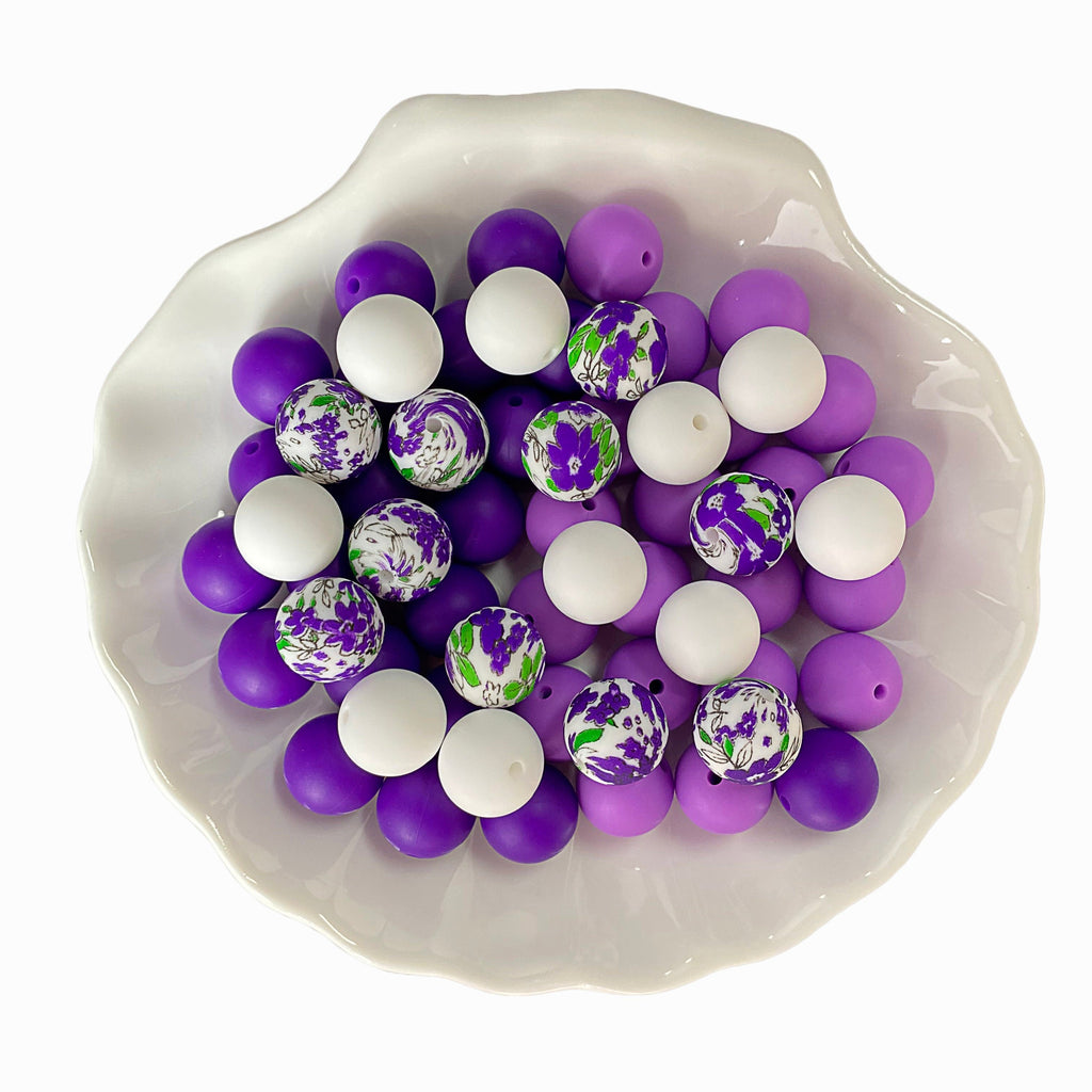 Silicone beads 15mm*50, printed beads 15mm*10. Used to make pens, bracelets, lanyards, necklaces, key chains, school bag pendants, friendship gifts and other crafts.