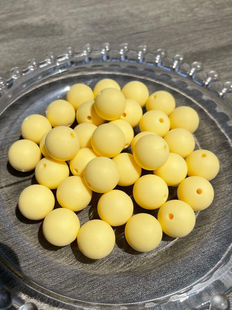 15mm Beads Solid Color Round Silicone Beads pack - JCFlow Beads