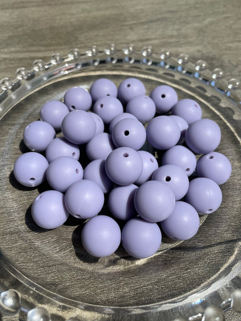 15mm Beads Solid Color Round Silicone Beads pack - JCFlow Beads