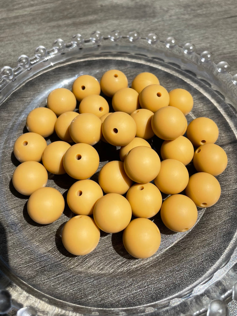 15mm Beads Solid Color Round Silicone Beads pack - JCFlow Beads