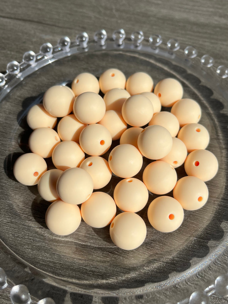 15mm Beads Solid Color Round Silicone Beads pack - JCFlow Beads