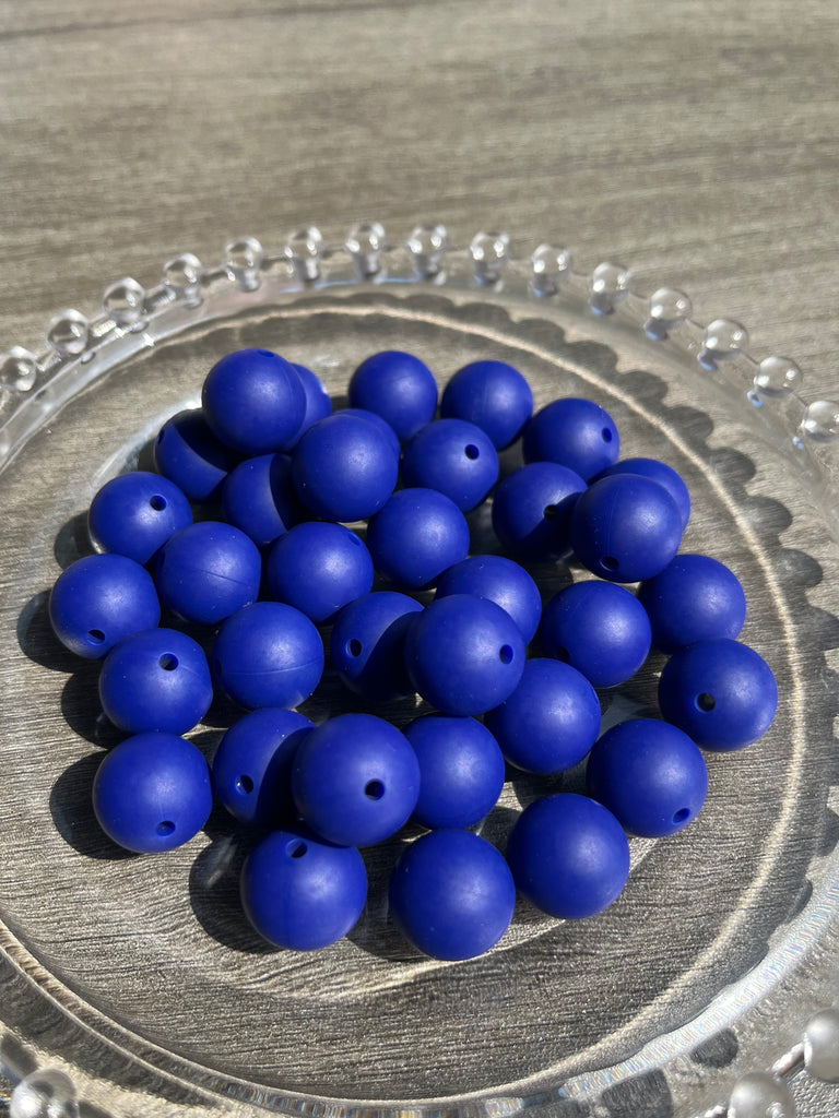 15mm Beads Solid Color Round Silicone Beads pack - JCFlow Beads