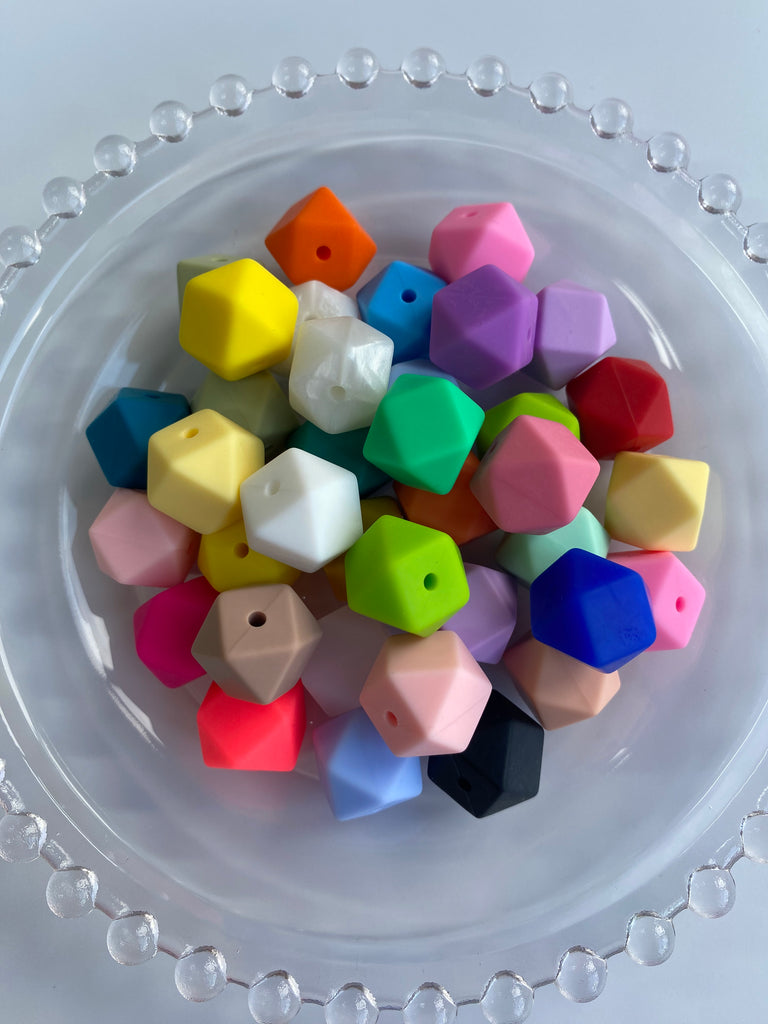 Silicone Hexagon Beads - JCFlow Beads