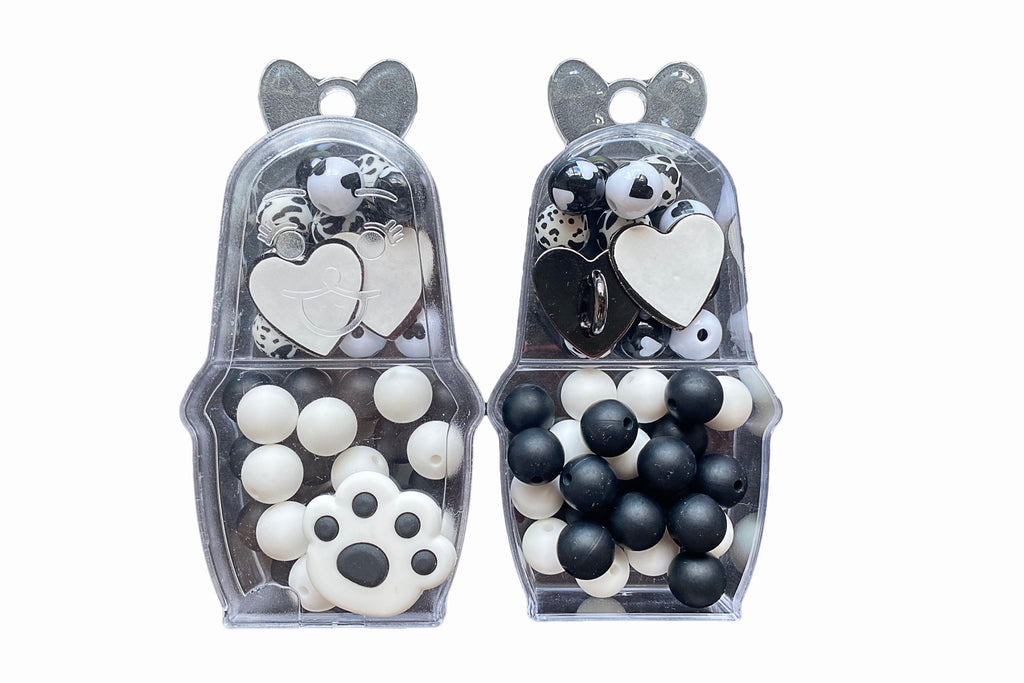 Silicone Beads Mixed Dog Paw Box Set-B5-KIT-01 - JCFlow Beads