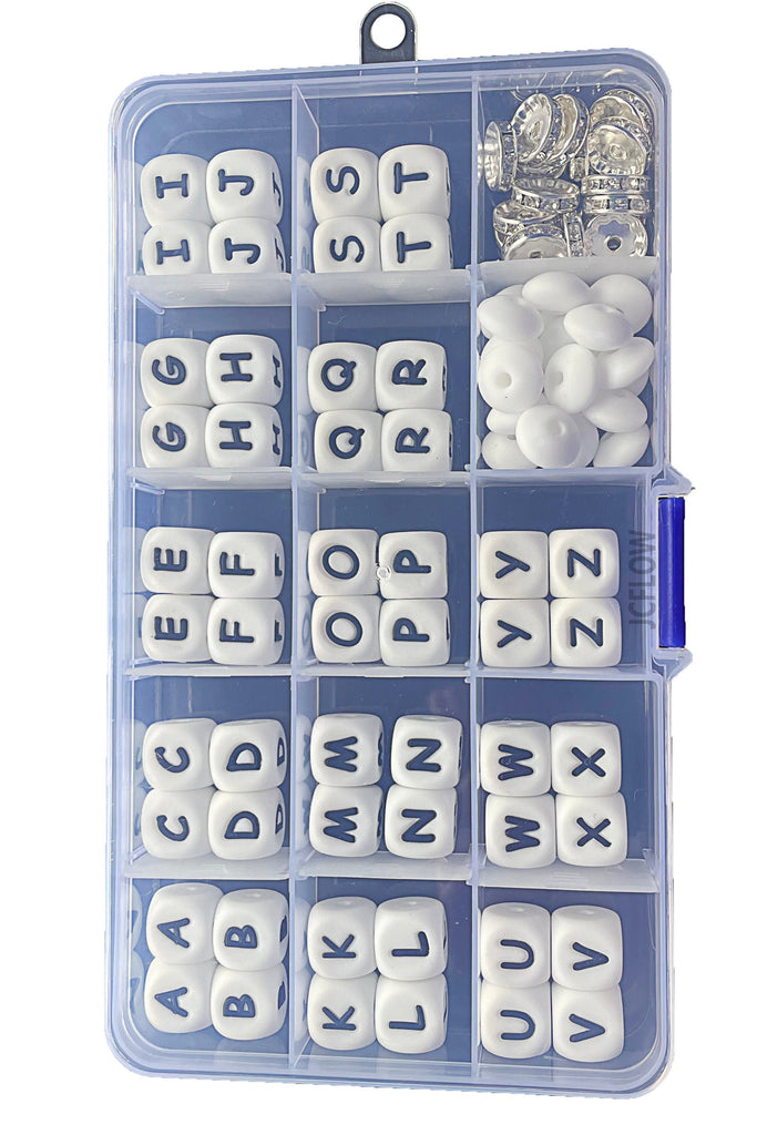 Silicone letter beads 12mm*52pcs, lentil beads 12mm*20pcs, gaskets 12mm*20pcs. Square silicone letter beads can be used to make pens, bracelets, lanyards, necklaces, key chains, school bag pendants, friendship bracelet gifts and other crafts.