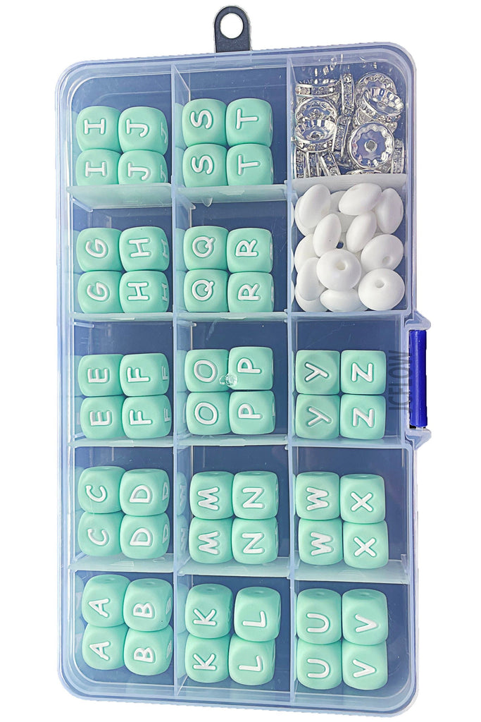 Silicone letter beads 12mm*52, lentil beads 12mm*20, gaskets 12mm*20 Square silicone letter beads can be used to make pens, bracelets, lanyards, necklaces, key chains, school bag pendants, friendship bracelet gifts and other crafts.